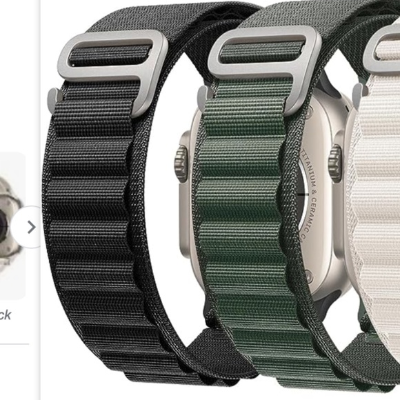 GIROVO Other - NWT GIROVO 2 Pack Alpine Loop Apple Watch Bands Black / Army Green